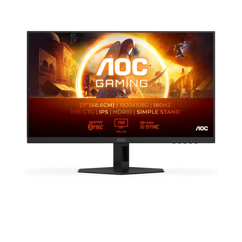 Monitor AOC 27G4XE 27"/IPS/1920x1080/180Hz/1ms GtG/HDMIx2,DP/Gsync/VESA/zvučnici/crna