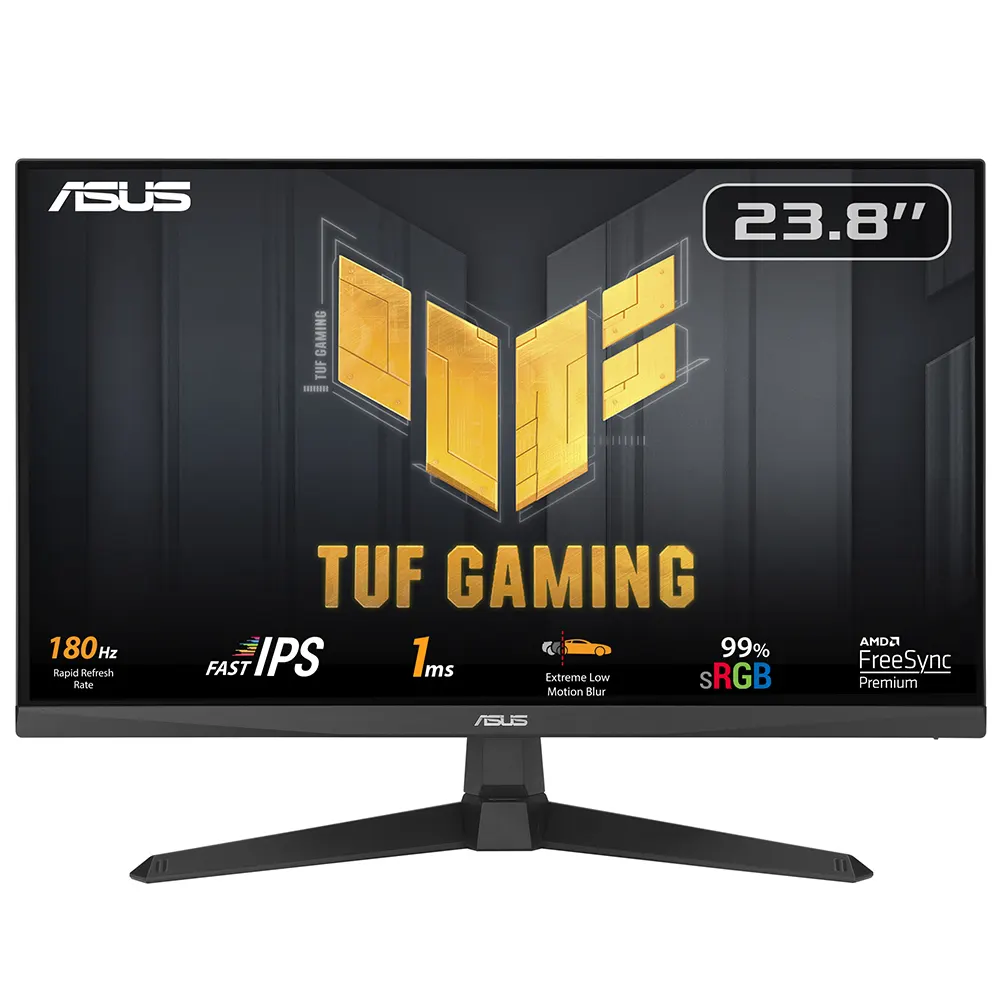 Monitor ASUS TUF VG249Q3A 23.8"/IPS/1920x1080/180Hz/1ms GtG/HDMIx2,DP/freesync/VESA/zvučnici/crna