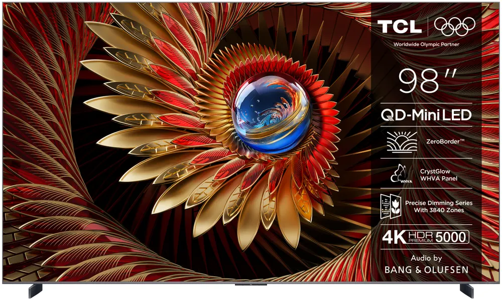 Televizor TCL 98C8K/QLED-Mini LED/98"/4K UHD/144Hz/Google TV/crna