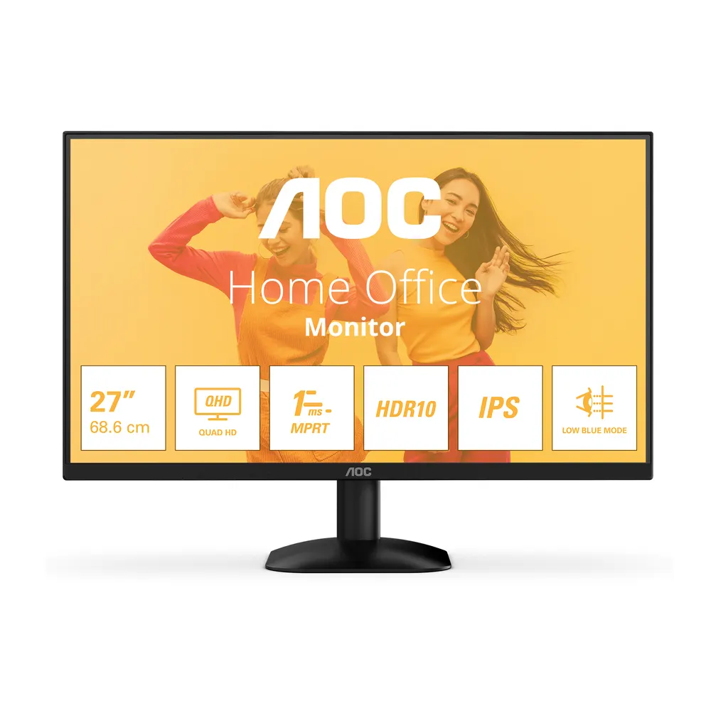 Monitor AOC Q27B35E 27"/IPS/2560x1440/75Hz/1ms MPRT/HDMI,DP/Adaptive sync/VESA/crna