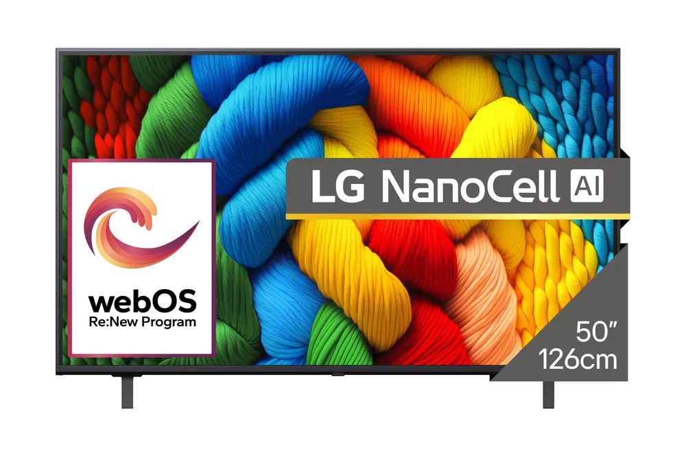 Televizor LG 50NANO80A3B/NanoCell/50"/4K Ultra HD/smart/webOS 25/crna