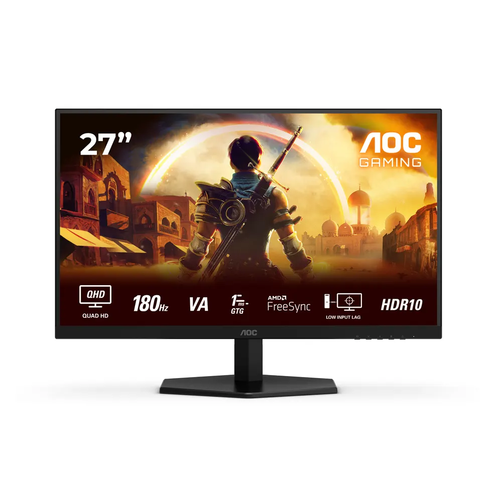 Monitor AOC Q27G42XNE 27"/VA/2560x1440/180Hz/0.5ms MPRT/HDMIx2,DP/Adaptive sync/zvučnici/VESA/crna