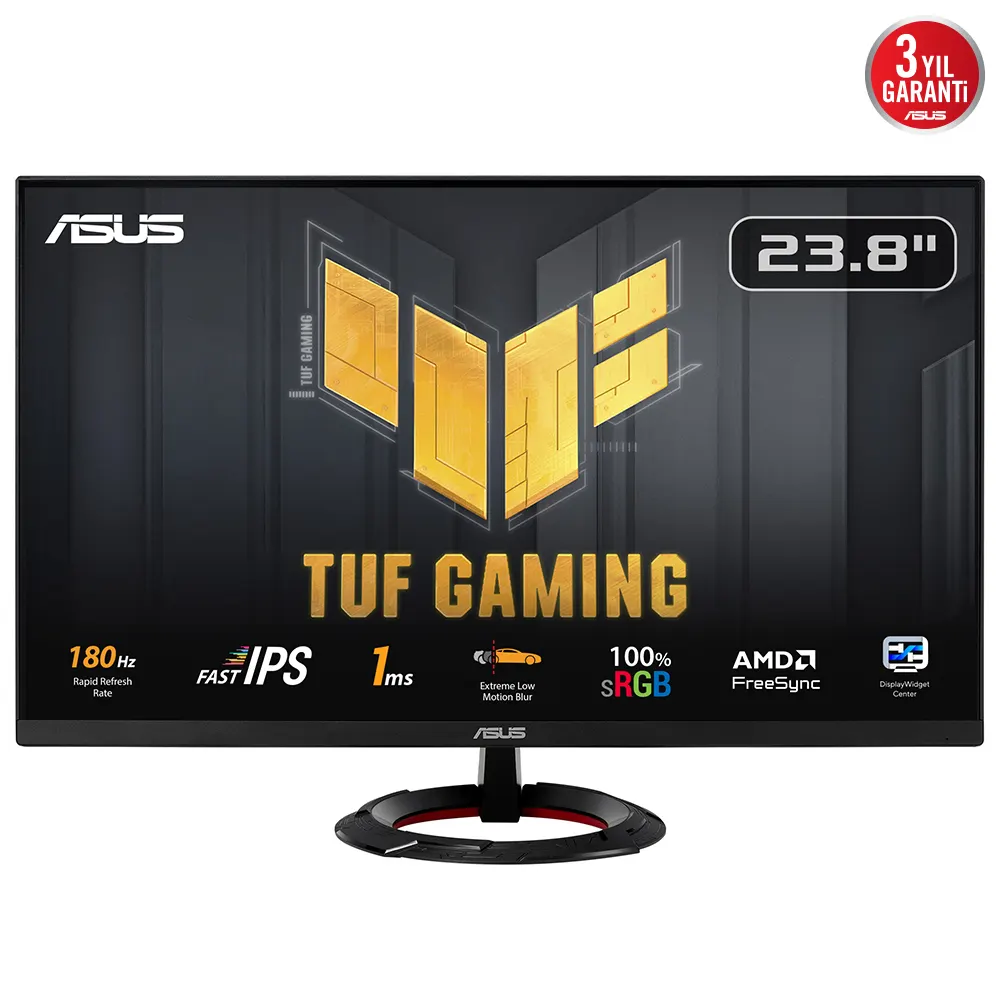Monitor ASUS TUF VG249Q3R 23.8"/IPS/1920x1080/180Hz/1ms GtG/HDMIx2,DP/Freesync/zvučnici/crna
