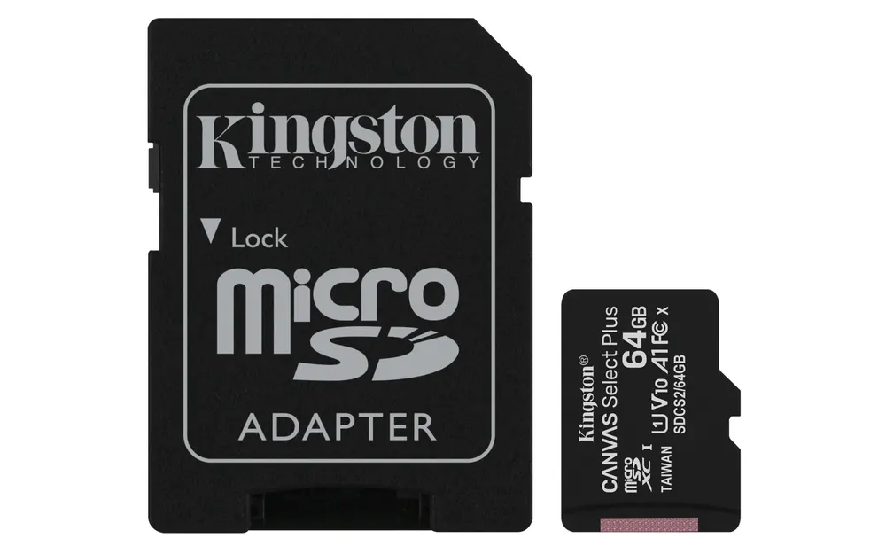 Memorije kartice KINGSTON SDCS2/64GB/microSDXC/64GB/Class10 U1/80MB/s-10MB/s+adapter