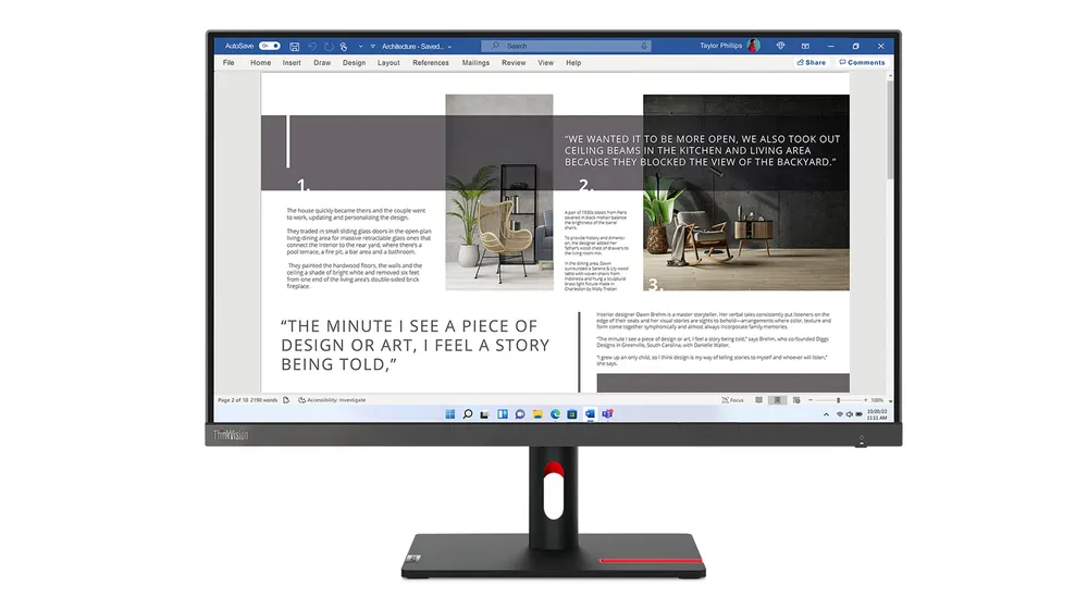 Monitor LENOVO ThinkVision S27i-30 27"/IPS/1920x1080/100Hz/4ms/2x HDMI,1x VGA /crna