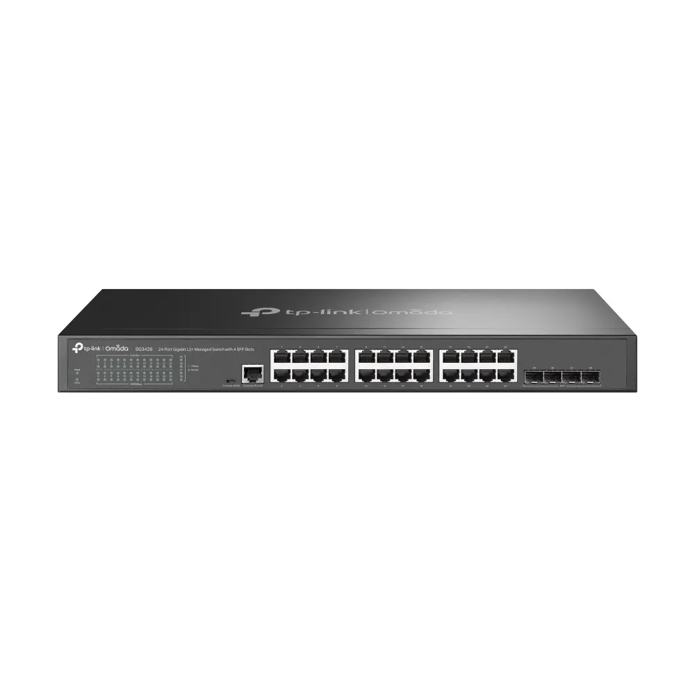 Switch TP-LINK TL-SG3428 Gigabit/24xRJ45/1Gbps/Smart L2+/4x SFP/Rackmount metalno kućište