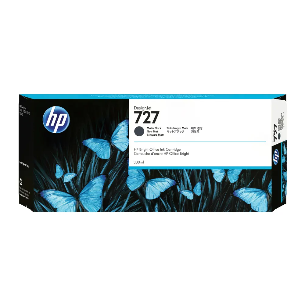 Kertridž HP 727 300ml/mat crna