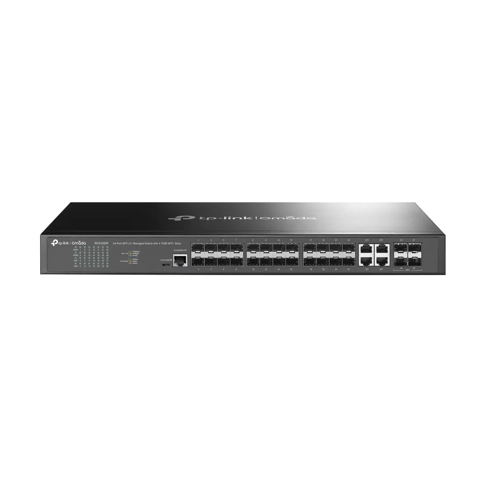 Switch TP-LINK TL-SG3428XF Omada 24-Port SFP L2+ Managed Switch with 4 10GE SFP+ Slots