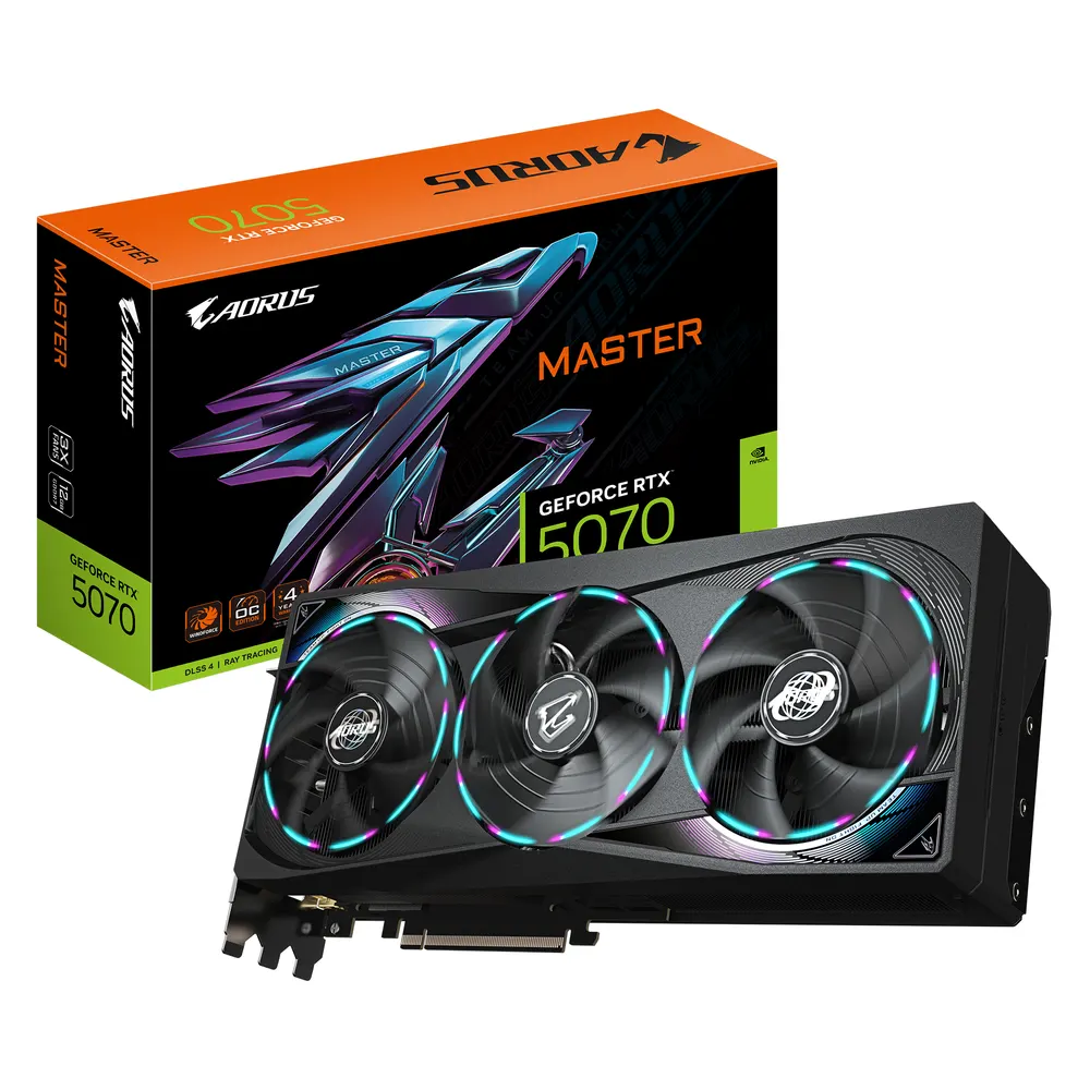 Grafička karta GIGABYTE GV-N5070AORUS M-12GD NVD/12GB/GDDR7/192bit/crna