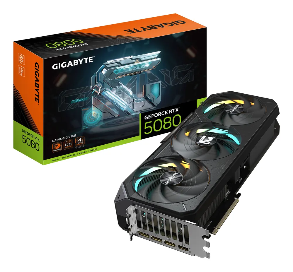 Grafička karta GIGABYTE GV-N5080GAMING OC-16GD NVD/16GB/GDDR7/256 bit/crna