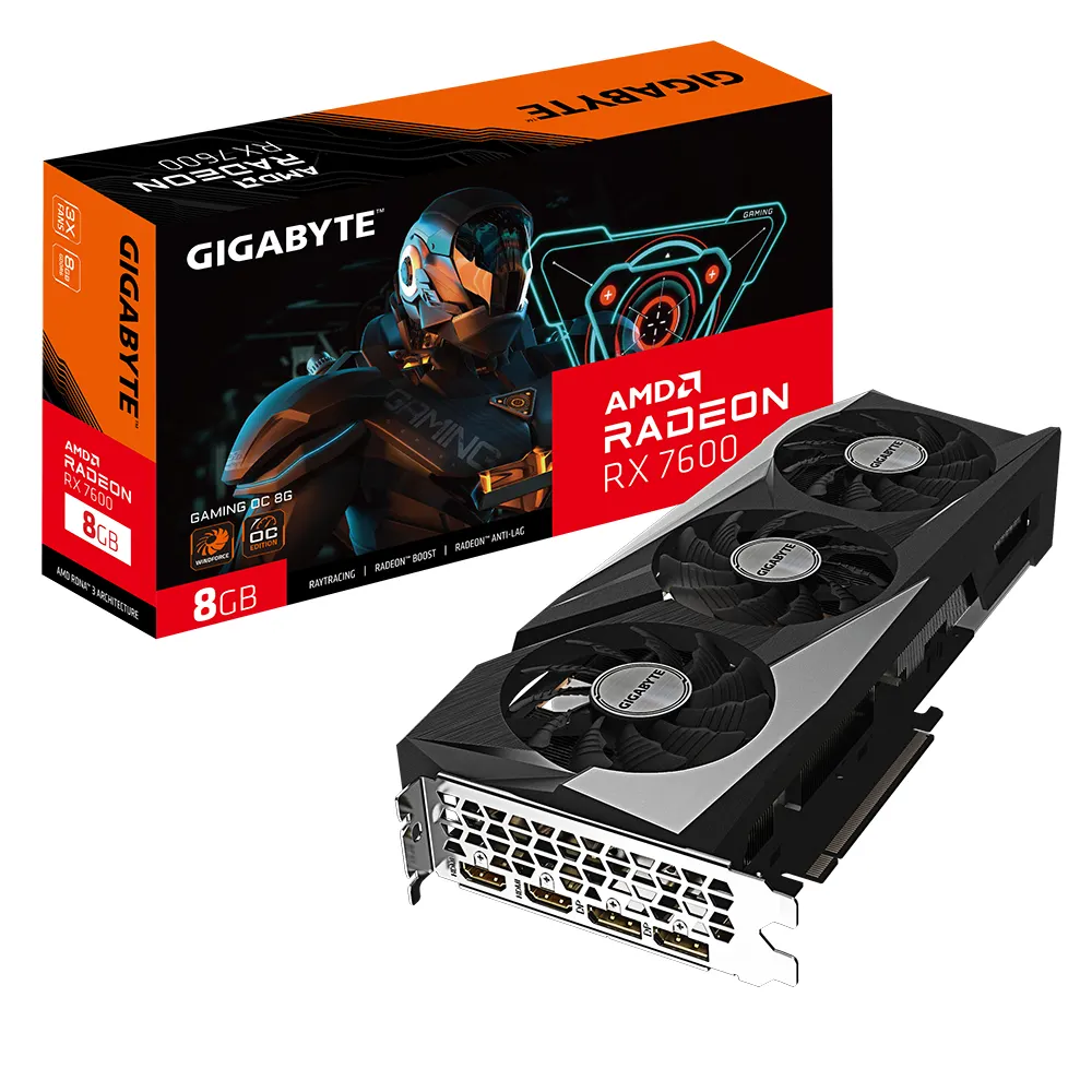 Grafička karta GIGABYTE GV-R76GAMING OC-8GD AMD/8GB/GDDR6/128bit/crna