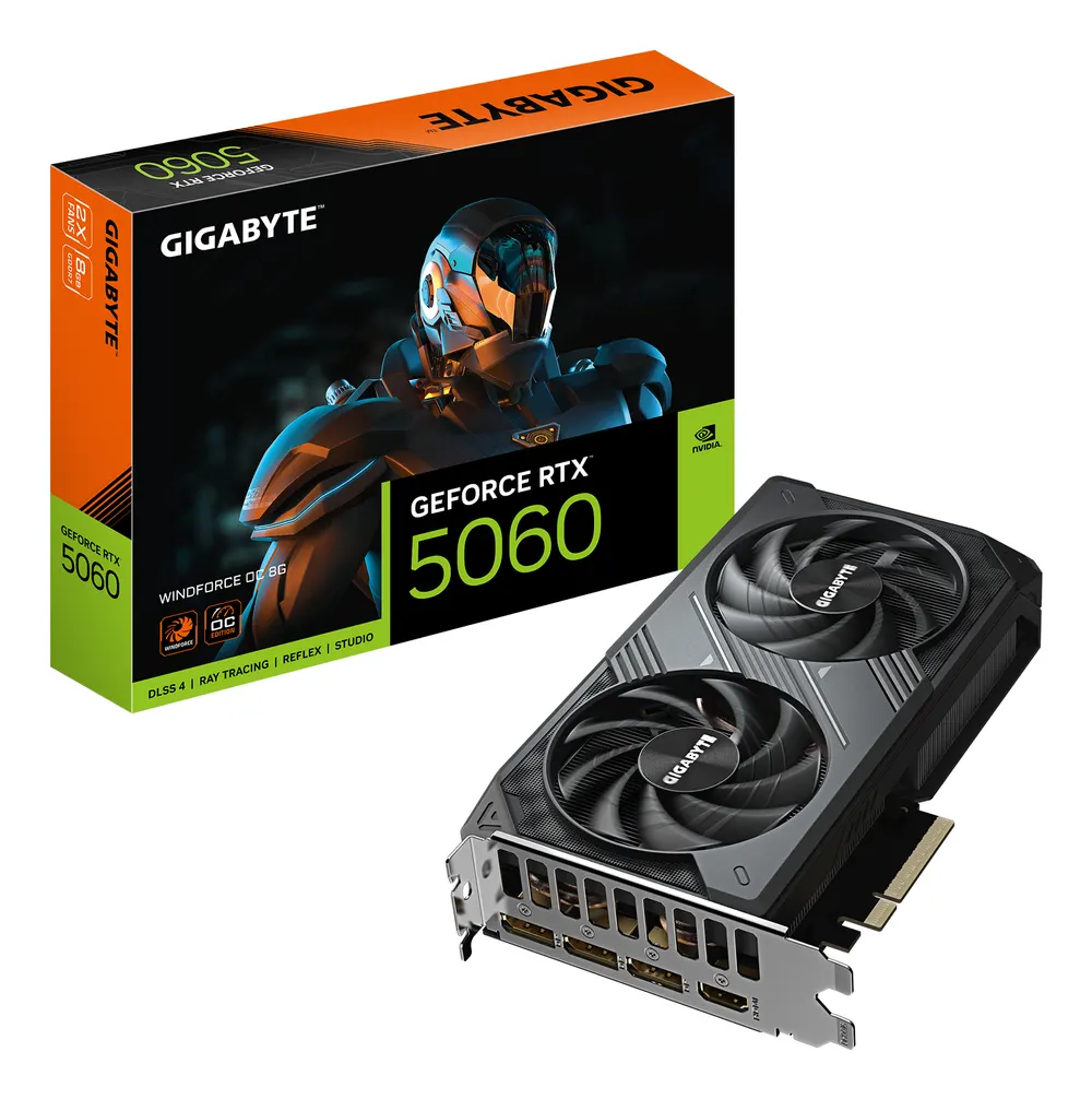 Grafička karta GIGABYTE GV-N5060WF2OC-8GD NVD/8GB/GDDR7/128bit/crna