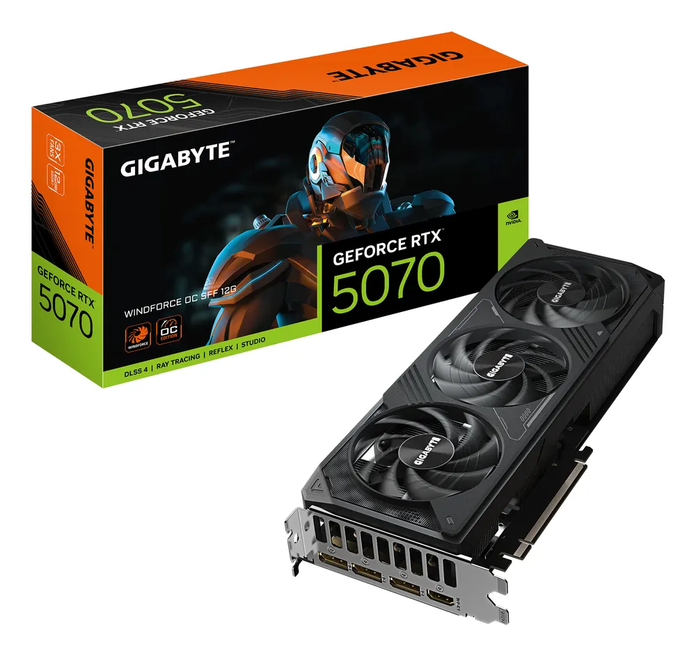 Grafička karta GIGABYTE GV-N5070WF3OC-12GD NVD/12GB/GDDR7/192bit/crna