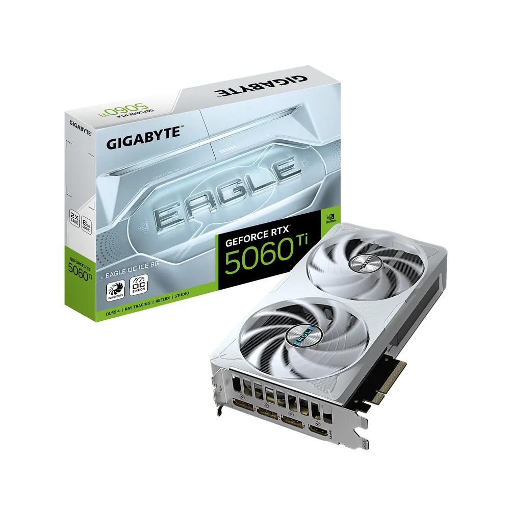 Grafička karta GIGABYTE GV-N5060 TI EAGLE OC ICE-8GD NVD/8GB/GDDR7/128bit/bela