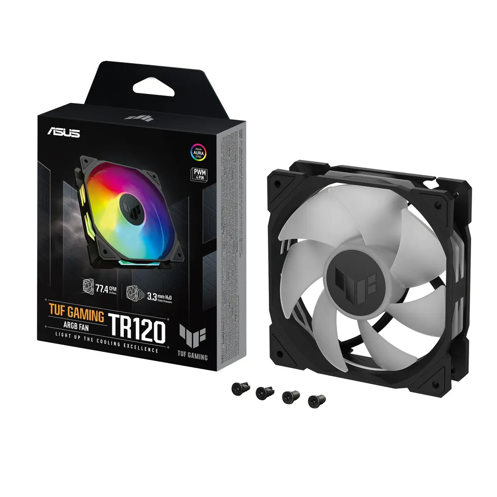 Ventilator ASUS TUF GAMING TR120 FAN/120mm/single pack/ARGB/crna