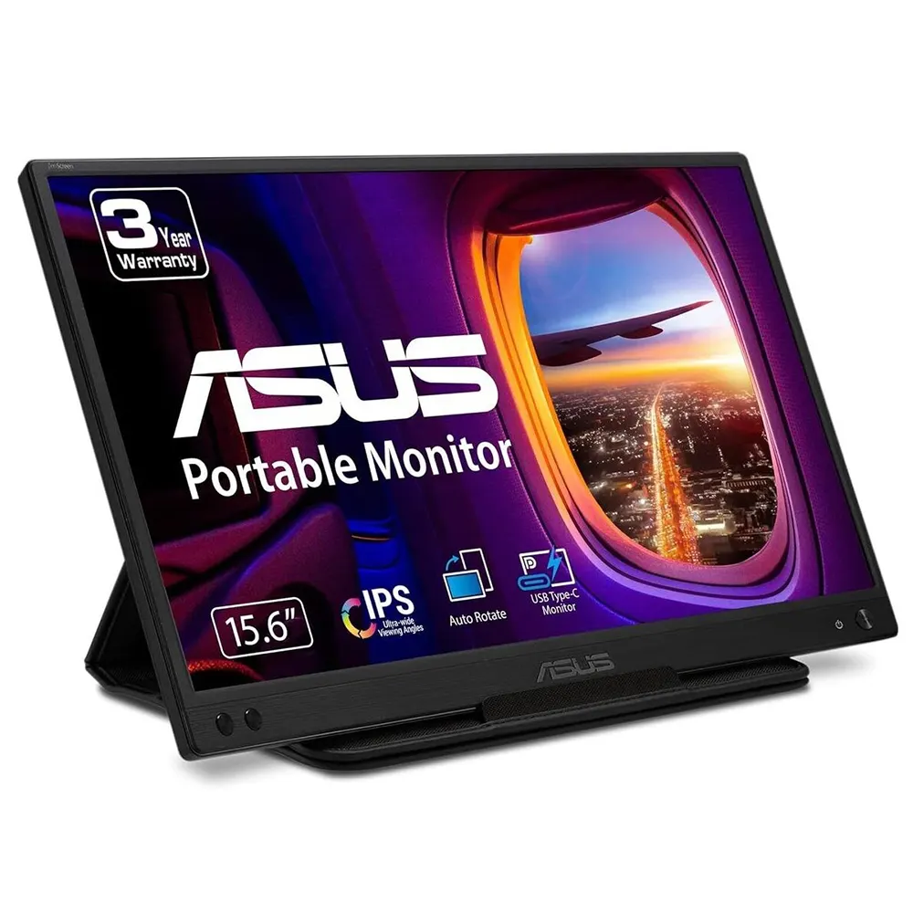 Monitor ASUS ZenScreen MB166C 15.6"/IPS/1920x1080/60Hz/5ms GtG/USB C/prenosni/crna