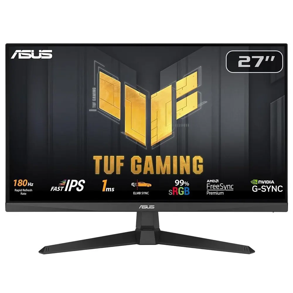 Monitor ASUS TUF VG279Q3A 27"/IPS/1920x1080/180Hz/1ms GtG/HDMIx2,DP/Gsync,freesync/zvučnici/crna