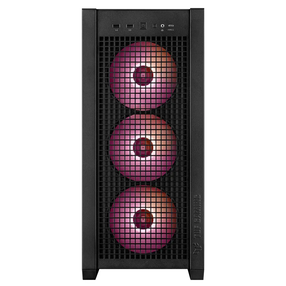 Kucište ASUS TUF GAMING GT302 Tempered Glass ARGB Mid Tower/Micro ATX/Mini ITX/bez napajanja/crna