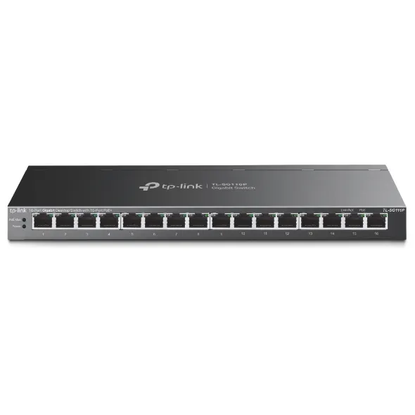Switch TP-LINK TL-SG116P 16-Port Gigabit Desktop Switch with 16-Port PoE+