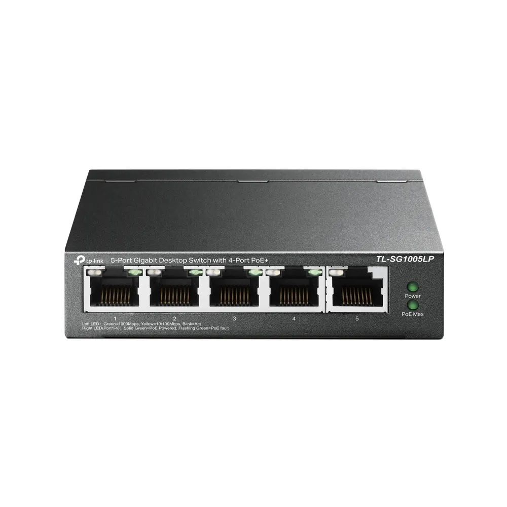 Switch TP-LINK TL-SG1005LP 5-Port Gigabit Desktop Switch with 4-Port PoE+