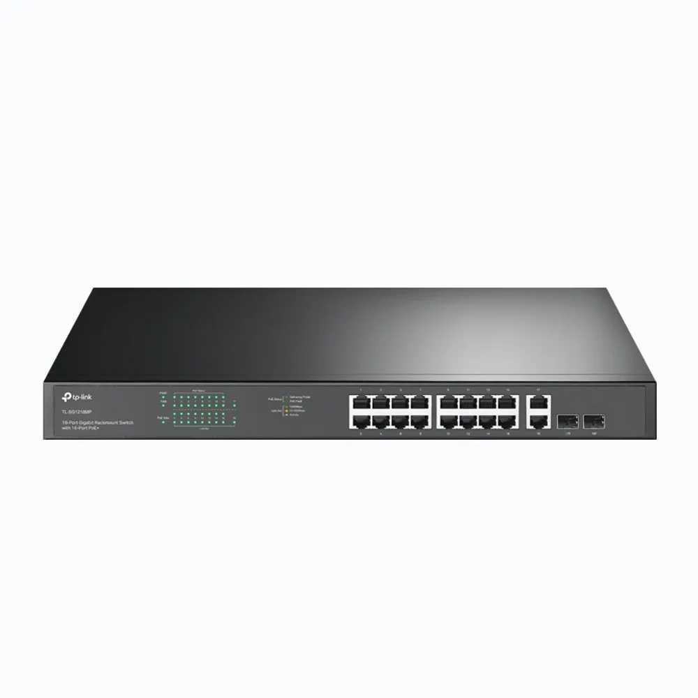 Switch TP-LINK TL-SG1218MP Gigabit/18xRJ4510/100/1000Mbps/16-Port PoE+/ Rackmount