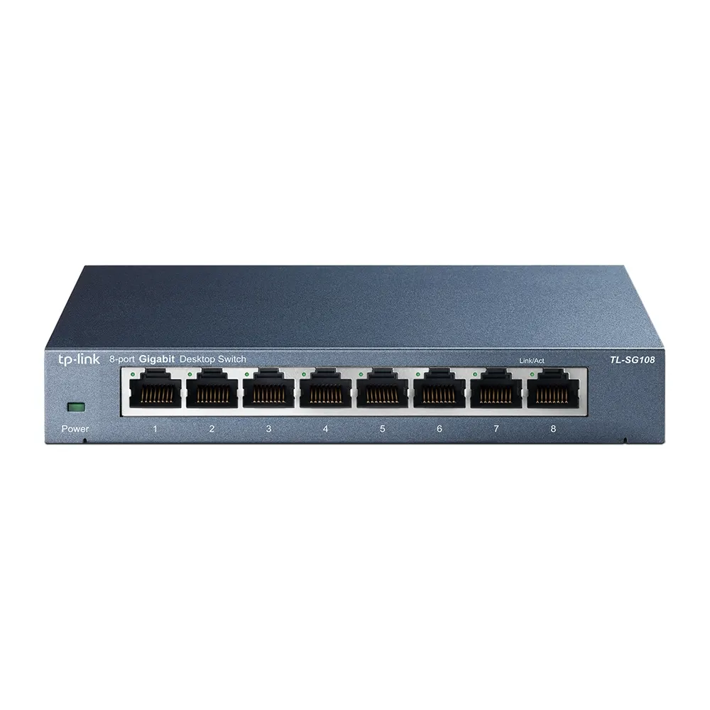 Switch TP-LINK TL-SG108 Gigabit/8x RJ45/10/100/1000Mbps/Desktop metalno kućište