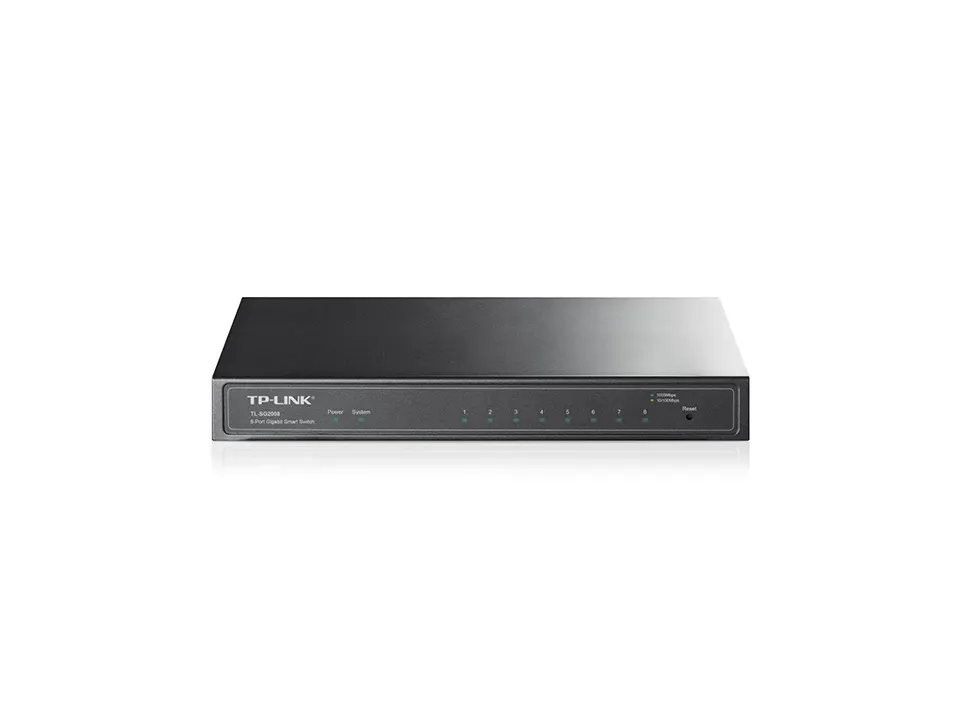 Switch TP-LINK TL-SG2008 Gigabit/8x RJ45/10/100/1000Mbps/Smart/Desktop metalno kućište