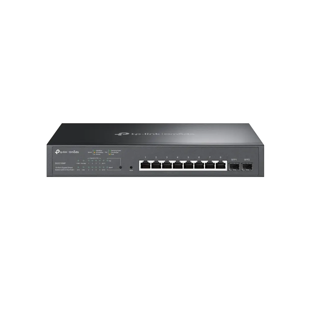 Switch TP-Link TL-SG2210MP gigabit/10xRJ45/8xPOE/2xSFP/Rackmount/metalno kucište