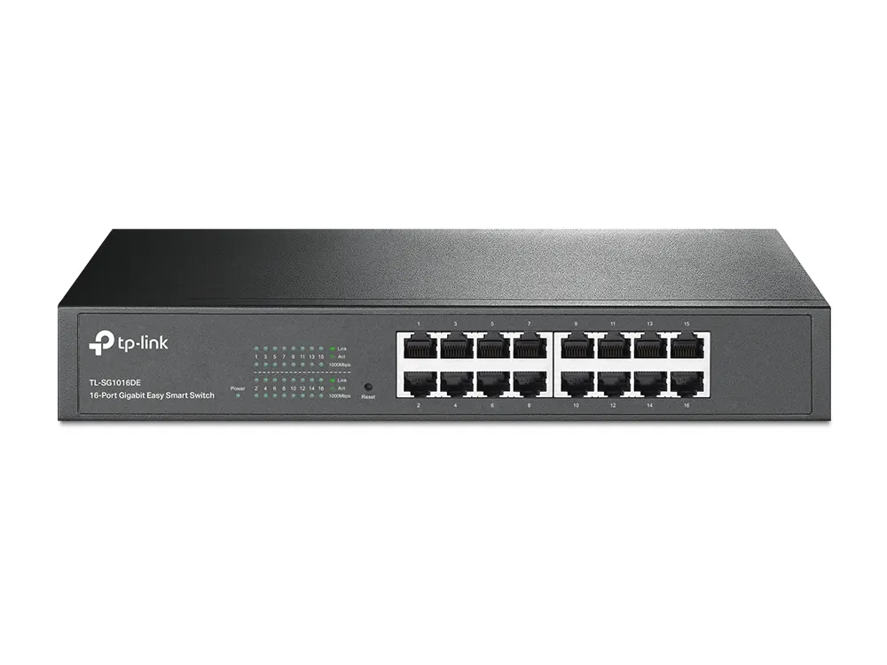 Switch TP-LINK TL-SG1016DE Gigabit/16x RJ45/10/100/1000Mbs/eSmart/Rackmount metalno kućište