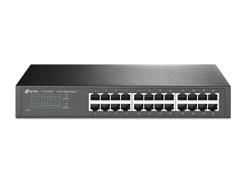 Switch TP-LINK TL-SG1024D Gigabit/24x RJ45/10/100/1000Mbps/Desktop/Rackmount metalno kućište