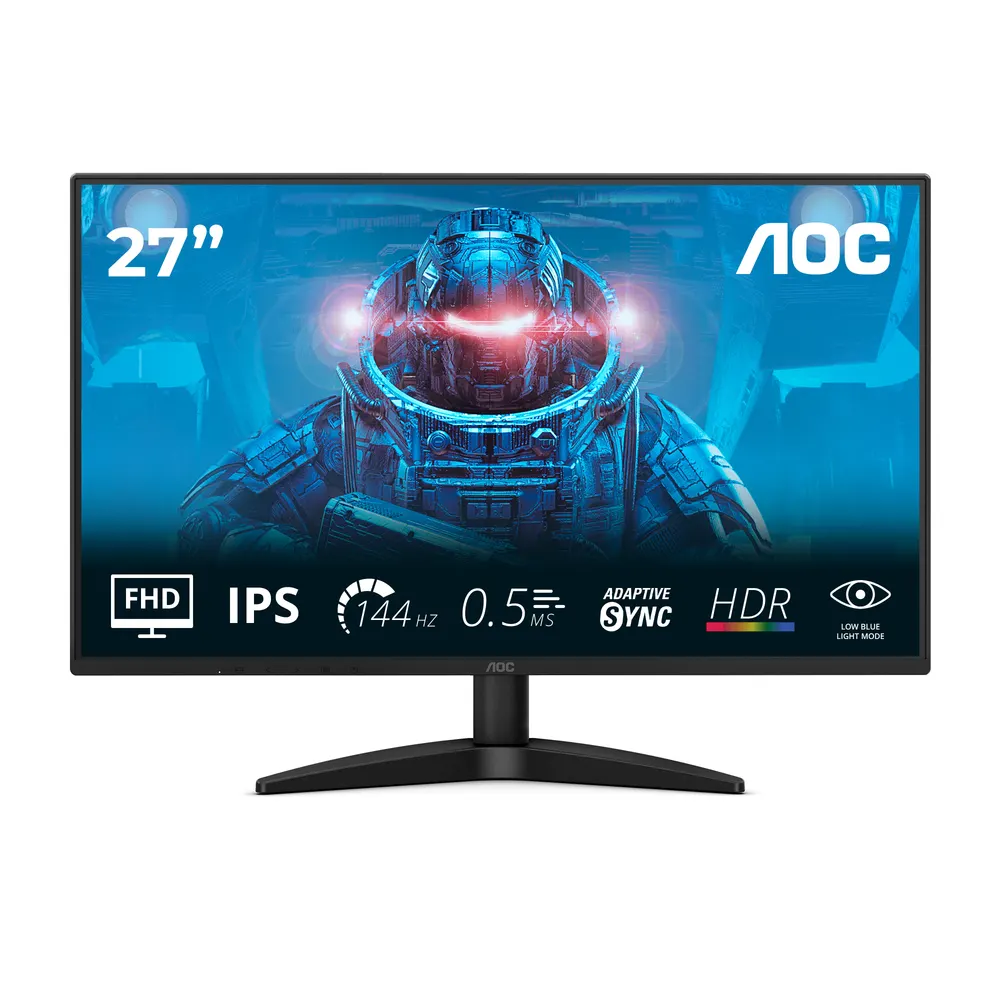 Monitor AOC 27B36X  27"/IPS/1920X1080/144Hz/0.5ms MPRT/HDMI,DP/Adaptive sync/VESA/crna