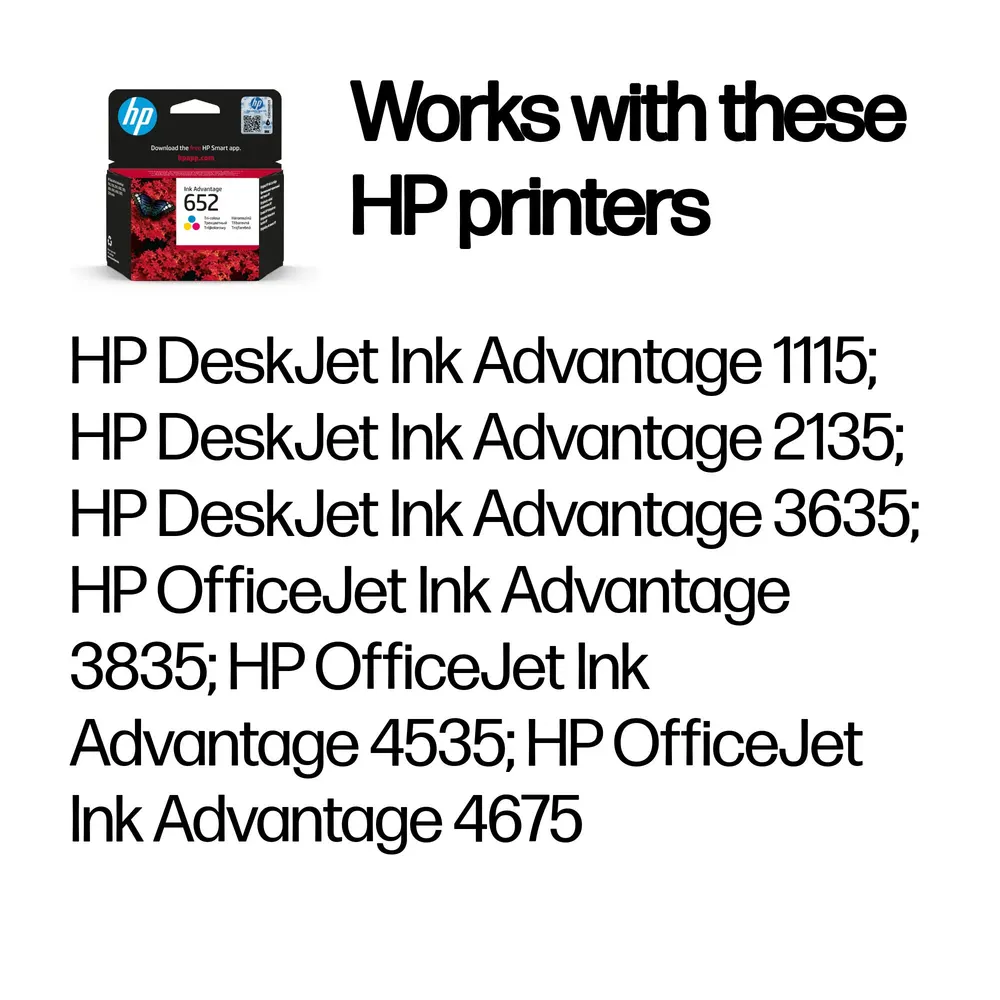 Kertridž HP 652/tri boje