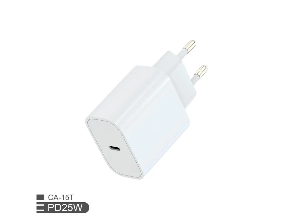 Zidni punjač FULMOVA GAN PD/25W/bela sa USB-C kablom