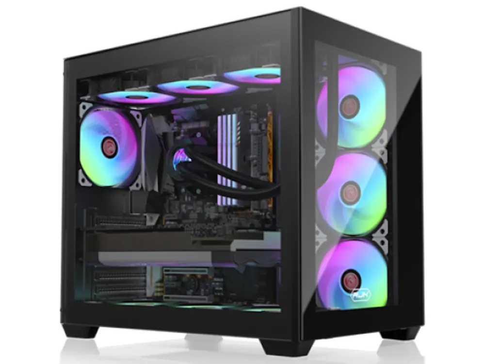 Kucište RAIJINTEK PAEAN C7 Midi Tower/ATX/Micro-ATX/Mini-ITX/bez napajanja/kaljeno staklo/crna