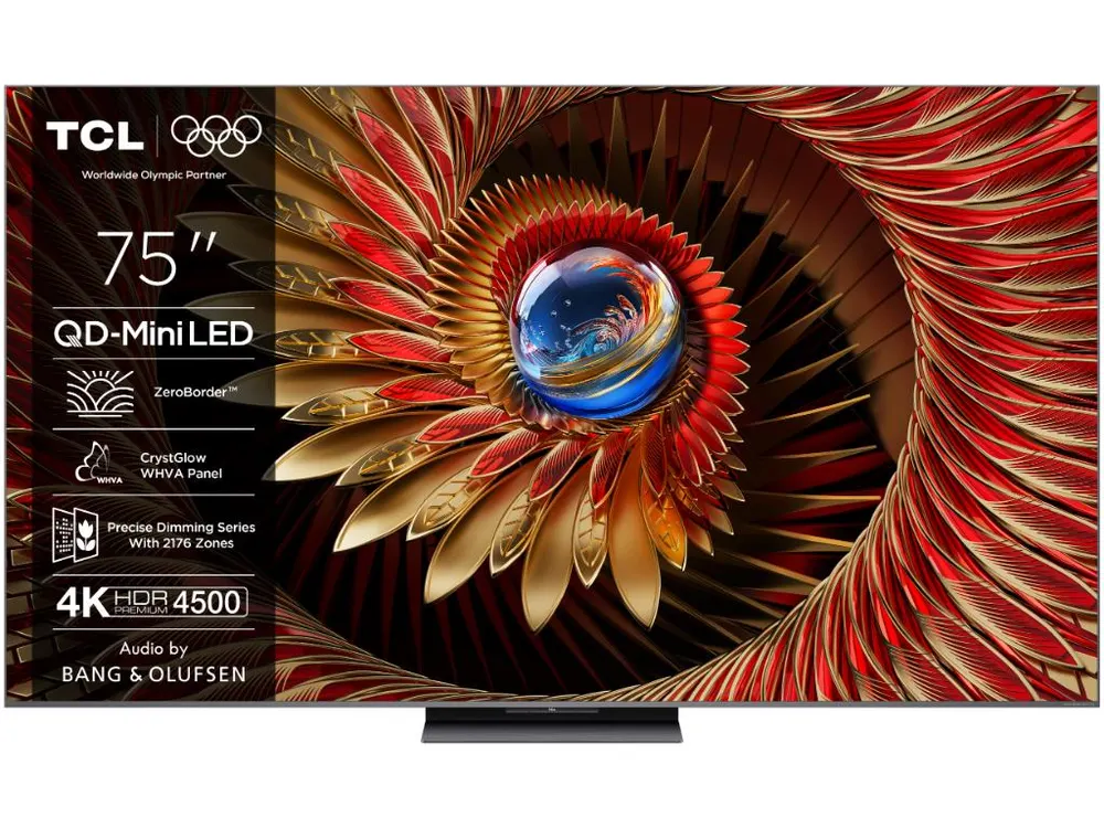 Televizor TCL 75C8K/QLED-Mini LED/75"/4K UHD/144Hz/Google TV/crna