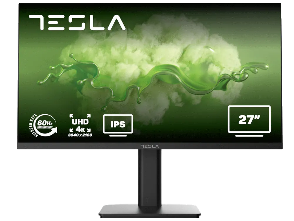 Monitor TESLA 27MH947BU 27"/IPS/3840x2160/60Hz/5ms GtG/HDMIx2,DP/VESA/Pivot,visina/crna