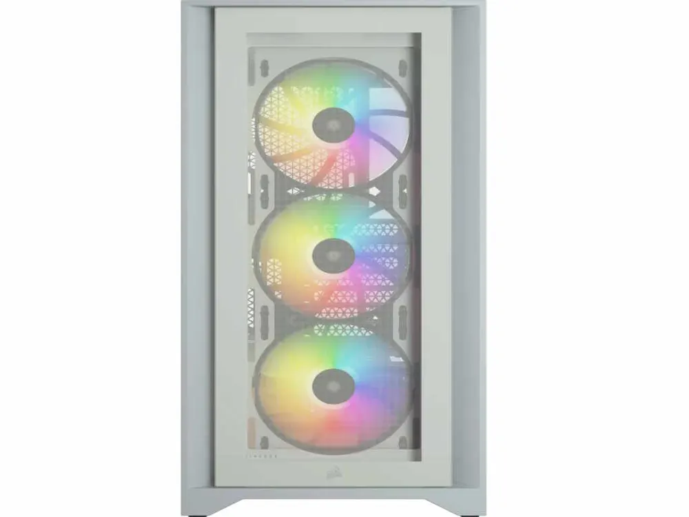 Kucište CORSAIR iCUE 4000X Mid-Tower/ATX/kaljeno staklo/bez napajanja/RGB/bela