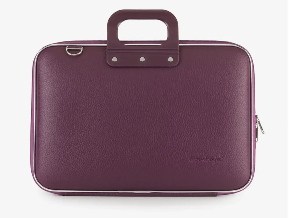 Torba BOMBATA Classic Vinil 15" Plum Purple