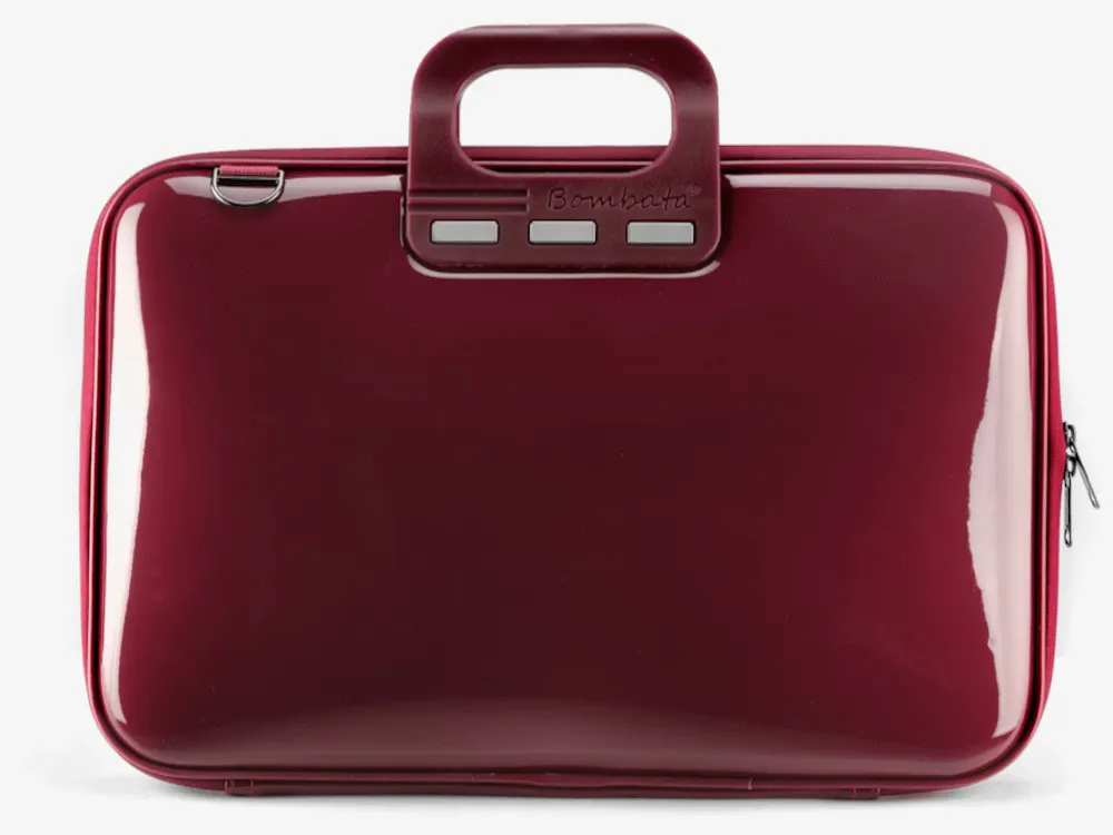 Torba BOMBATA Vernice 15,6/16 Borgogna Red