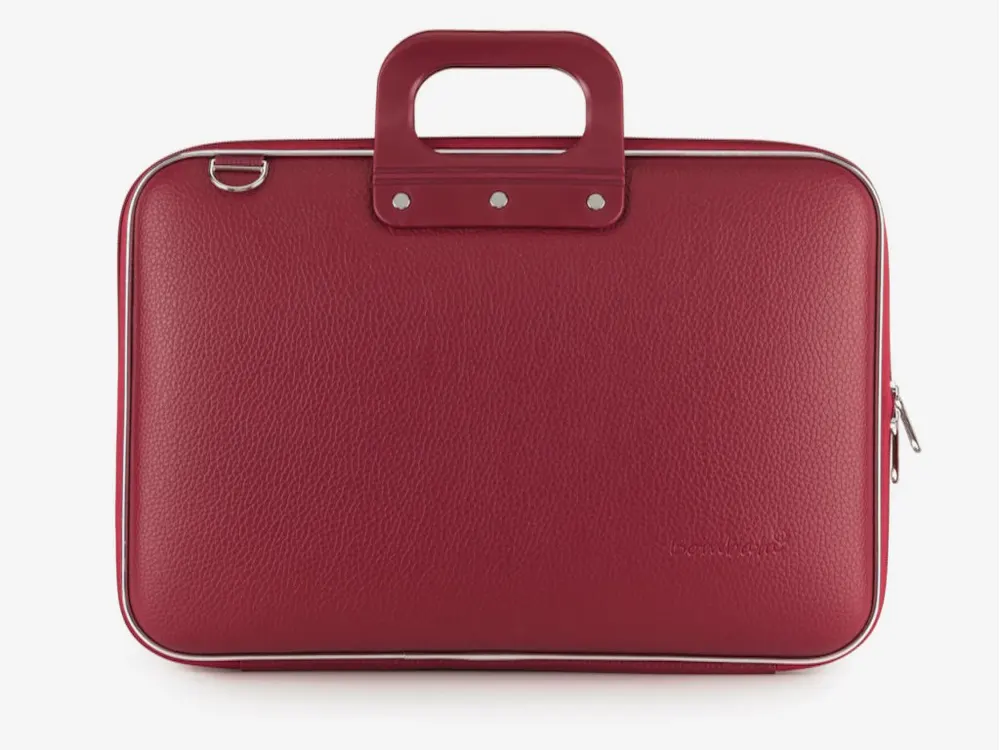 Torba BOMBATA Classic Vinil 15" Borgogna red/Crvena
