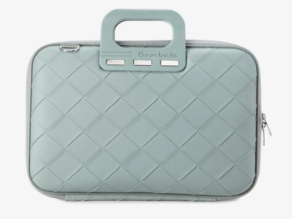 Torba BOMBATA Intrecciato 15,6/16 Light Blue / Dust