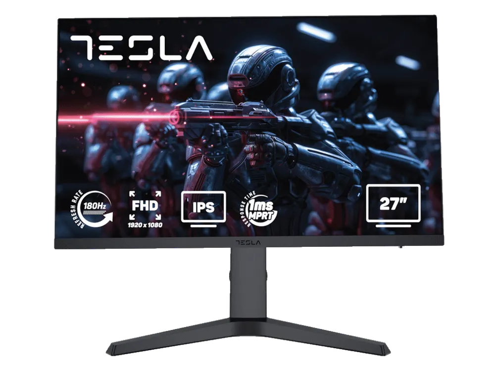 Monitor TESLA 27GH347BF 27"/IPS/1920x1080/180Hz/1ms MPRT/HDMIx2,DP/Adaptive sync/VESA/Pivot,visina