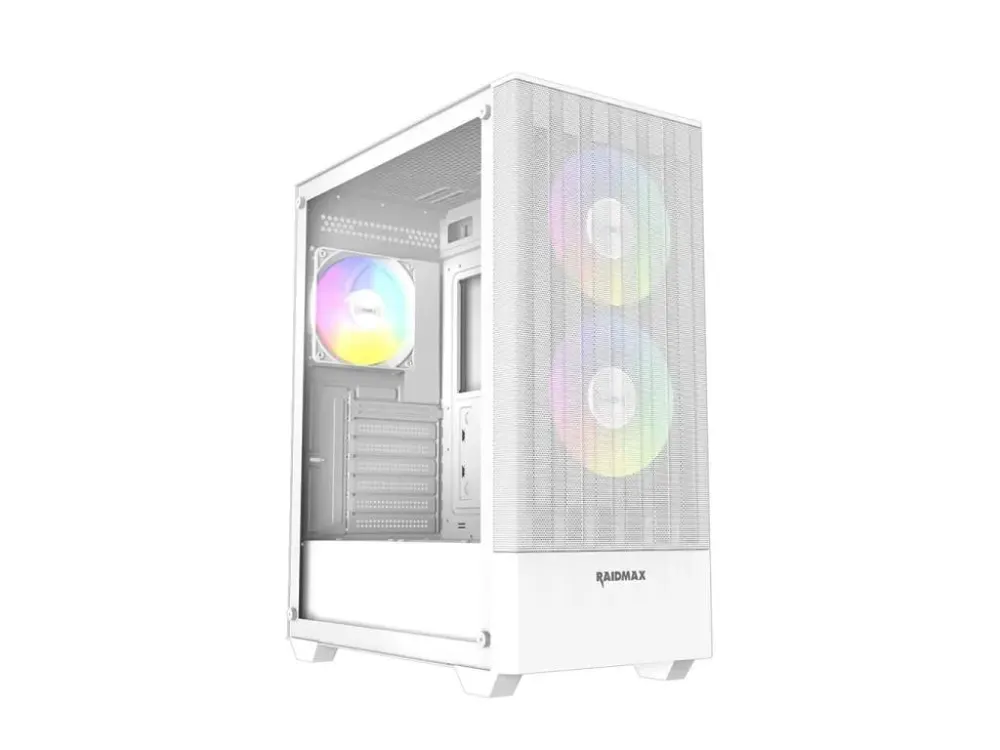 Kucište Raidmax Vector V218/ATX/Micro-ATX/Mini-ITX/ARGB/kaljeno staklo/bela