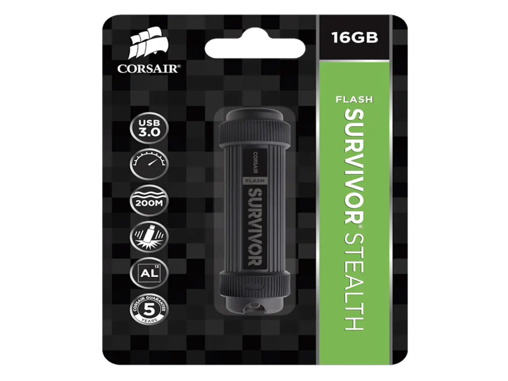 USB memorija CORSAIR SURVIVOR STEALTH 256GB/USB 3.0/verzija 2015/crna