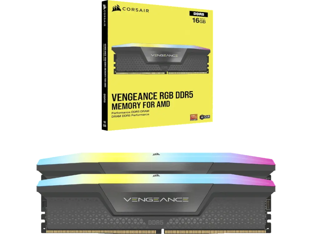 MEMORIJA CORSAIR VENGEANCE 32GB(2X16GB)/DDR5/6000MHZ/CL36/1.4V/RGB/EXPO & XMP