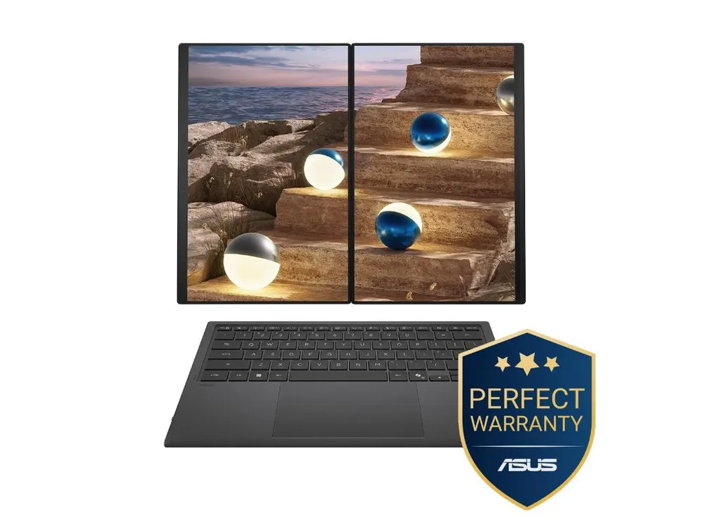 Laptop ASUS Zenbook Duo UX8407AA-SN151X W11P/14"3KOLEDTouch/U9 386H/32GB/2TB/olovka/futrola/2 ekrana