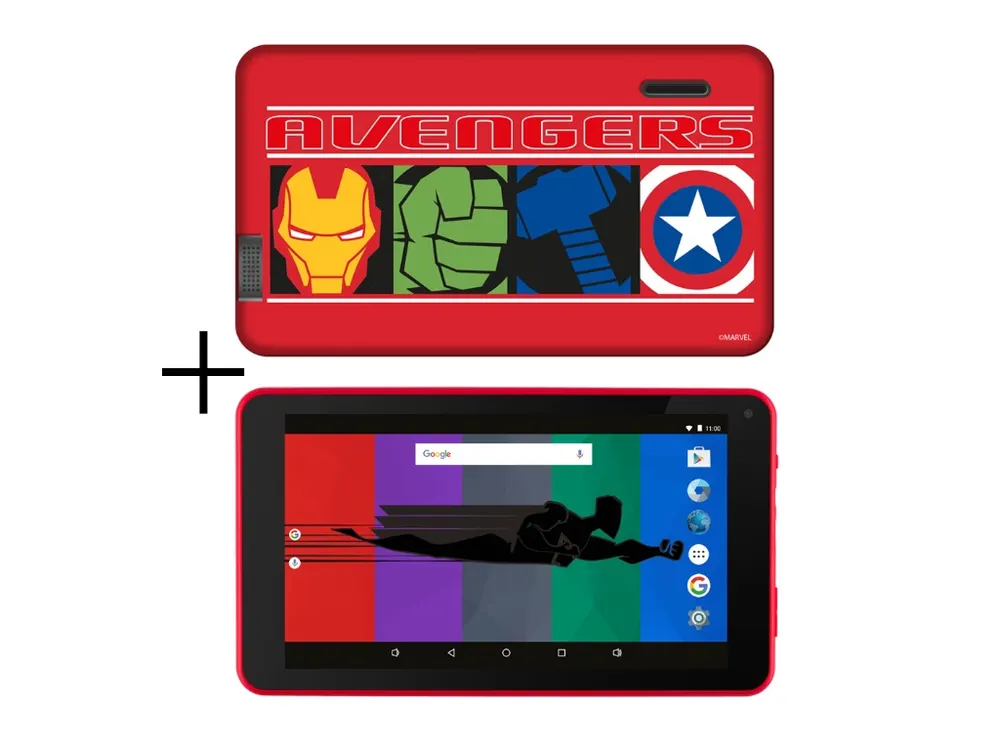 Tablet ESTAR Themed Avengers 7399 HD 7"/QC 1.3GHz/2GB/16GB/WiFi/0.3MP/Android 9/crvena