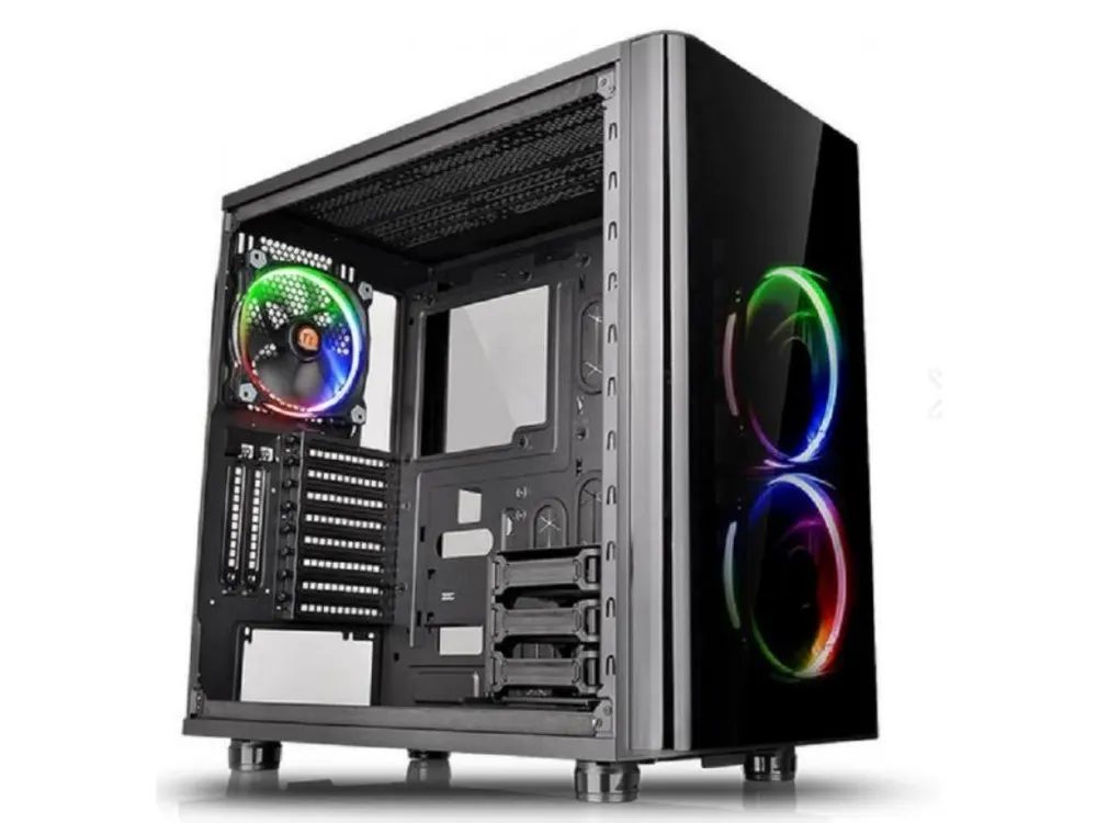 Kucište THERMALTAKE VIEW 31TG Mid Tower/ATX/Micro ATX/Mini ITX/bez napajanja/kaljeno staklo/RGB/crna