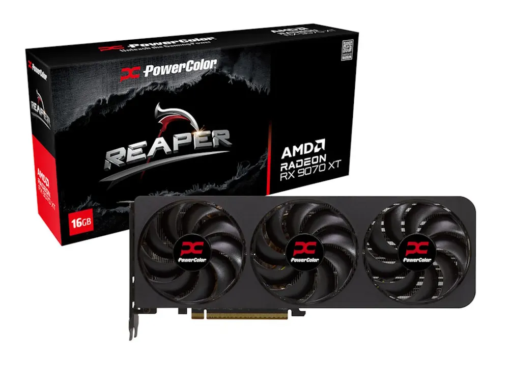 Grafička karta POWER COLOR RX 9070 XT 16G-A Reaper AMD/16GB/GDDR6/256bit/crna