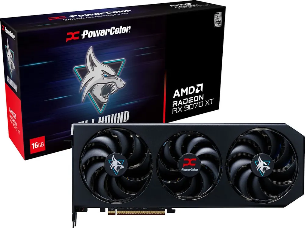 Grafička karta POWER COLOR RX 9070 XT Hellhound AMD/16GB/GDDR6/256 bit/crna